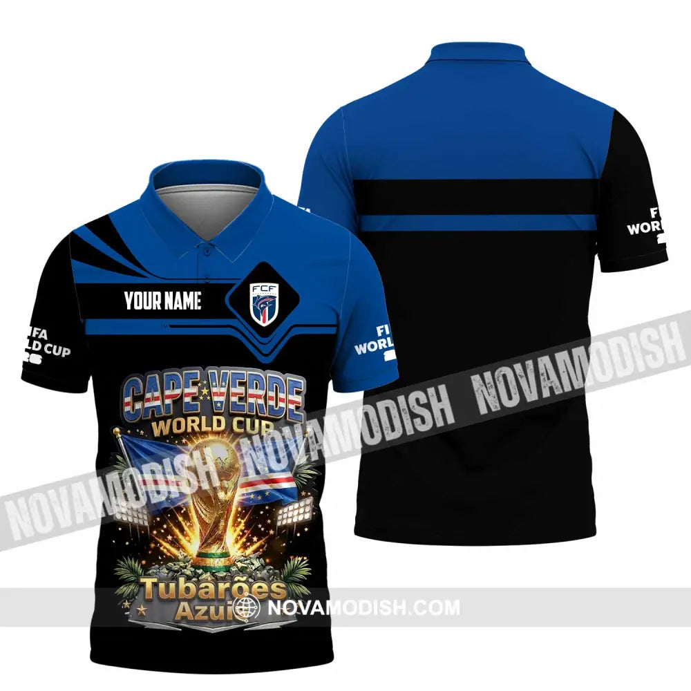 Unisex Shirt - Custom Cape Verde World Cup 2026 Shirt - Polo Shirt / S - T-shirt