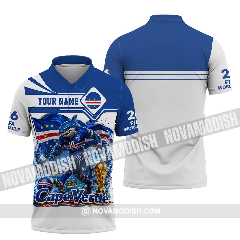 Unisex Shirt - Custom Cape Verde World Cup 2026 Shirt - Polo Shirt / S - T-shirt