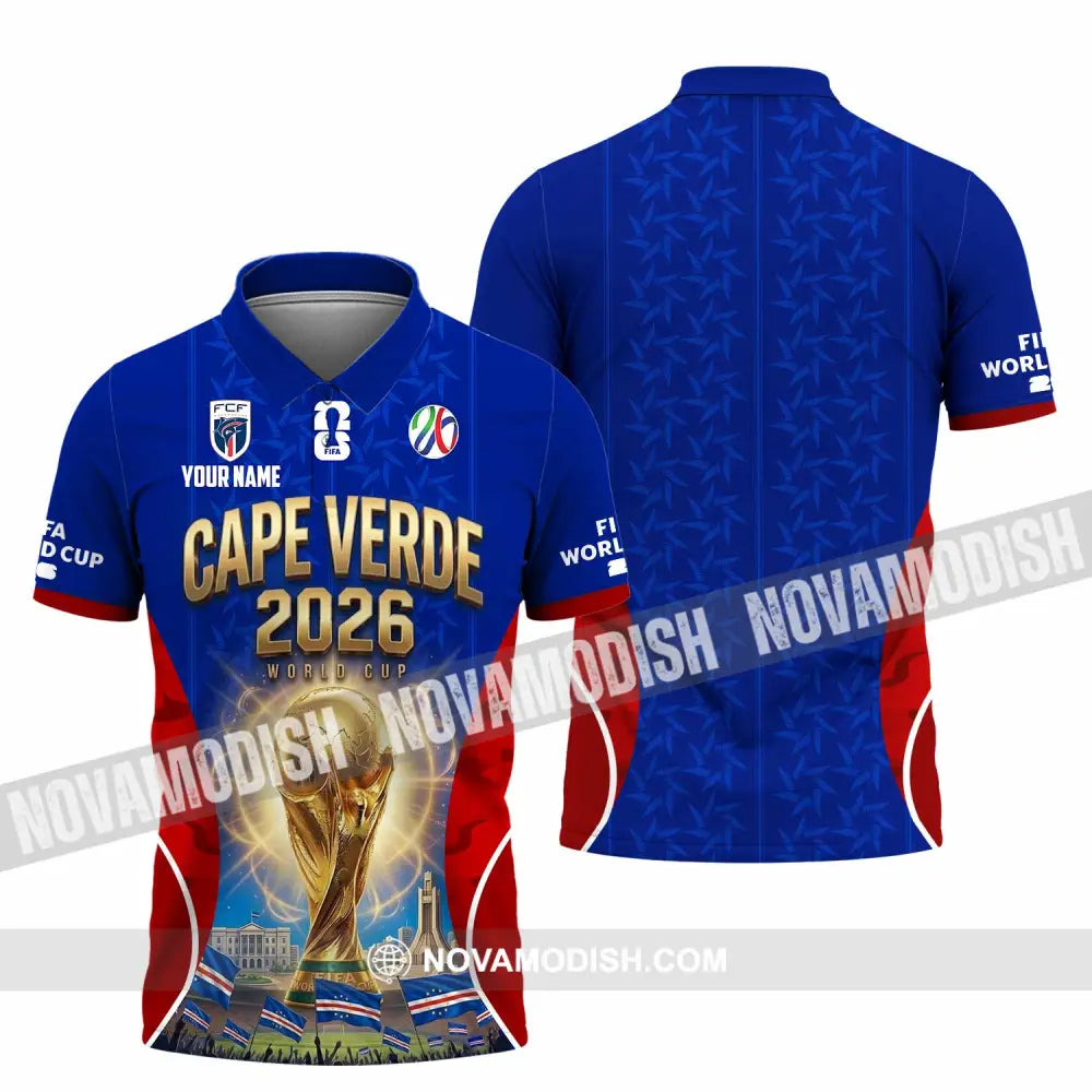 Unisex Shirt - Custom Cape Verde World Cup 2026 Shirt - Polo Shirt / S - T-shirt
