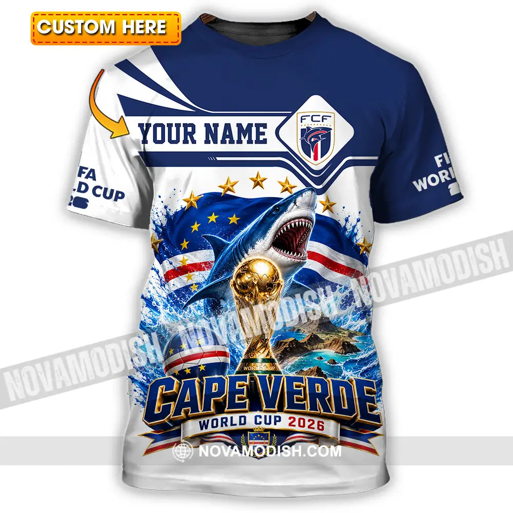 Unisex Shirt - Custom Cape Verde World Cup 2026 Shirt - T-shirt