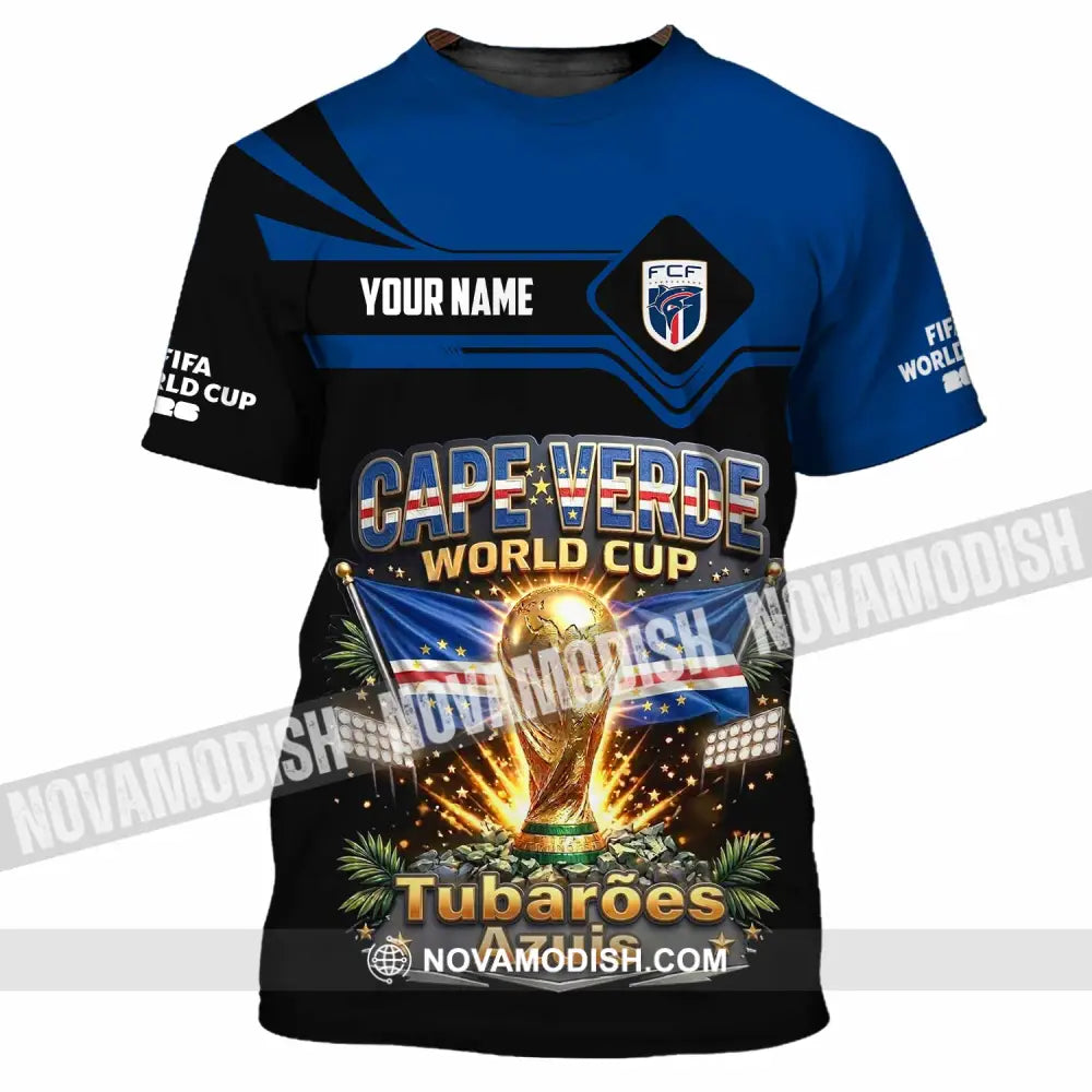 Unisex Shirt - Custom Cape Verde World Cup 2026 Shirt - T-Shirt / S - T-shirt