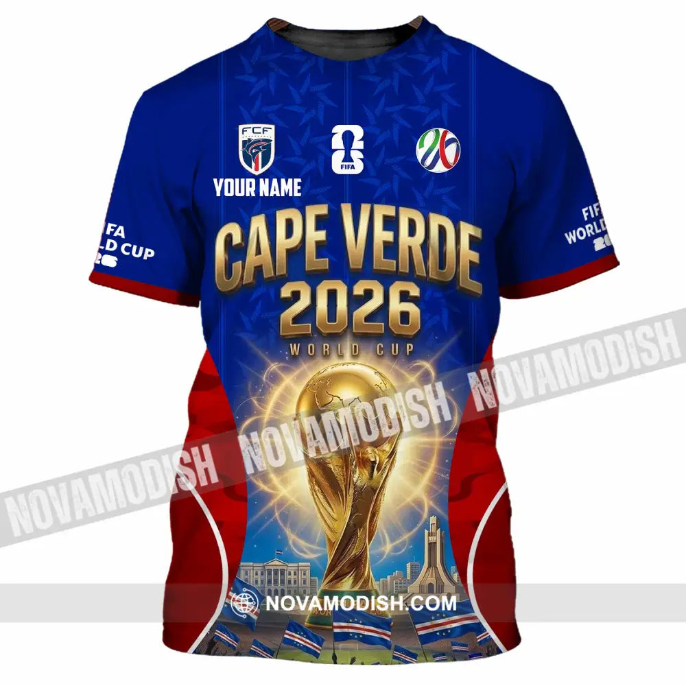 Unisex Shirt - Custom Cape Verde World Cup 2026 Shirt - T-Shirt / S - T-shirt