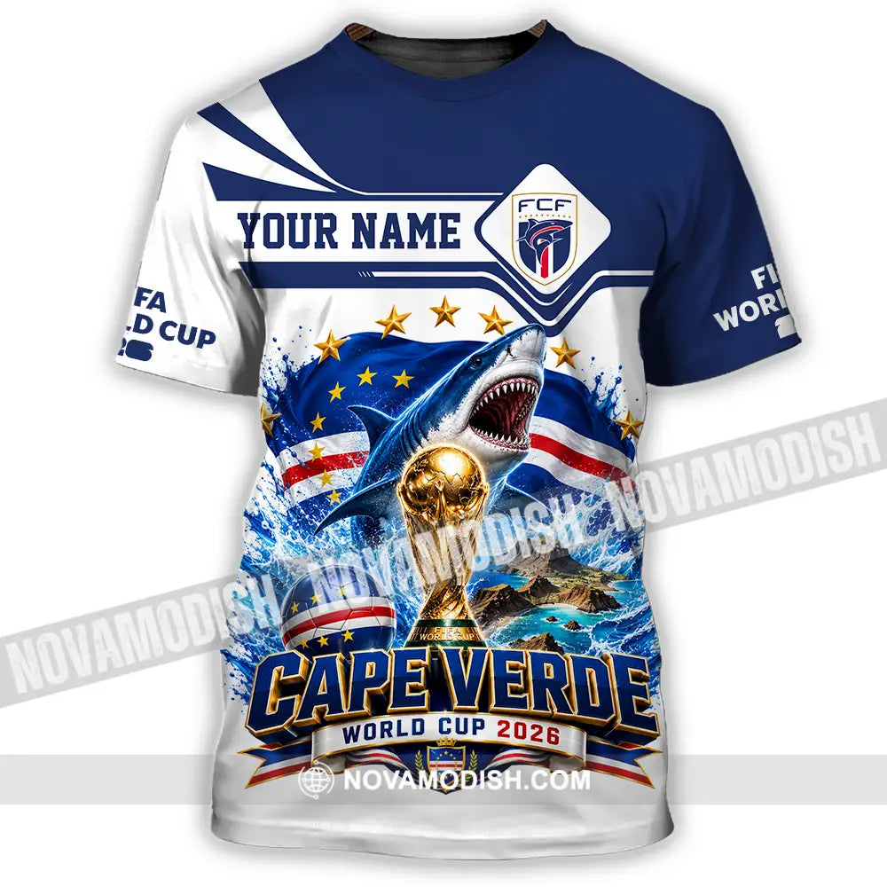 Unisex Shirt - Custom Cape Verde World Cup 2026 Shirt - T-Shirt / S - T-shirt