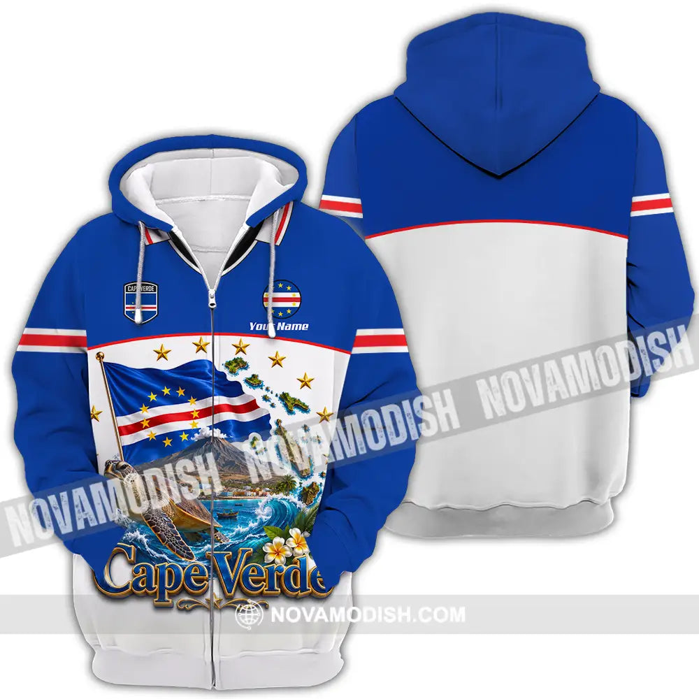 Unisex Shirt - Custom Cape Verde Shirt - Zipper Hoodie / S - T-shirt