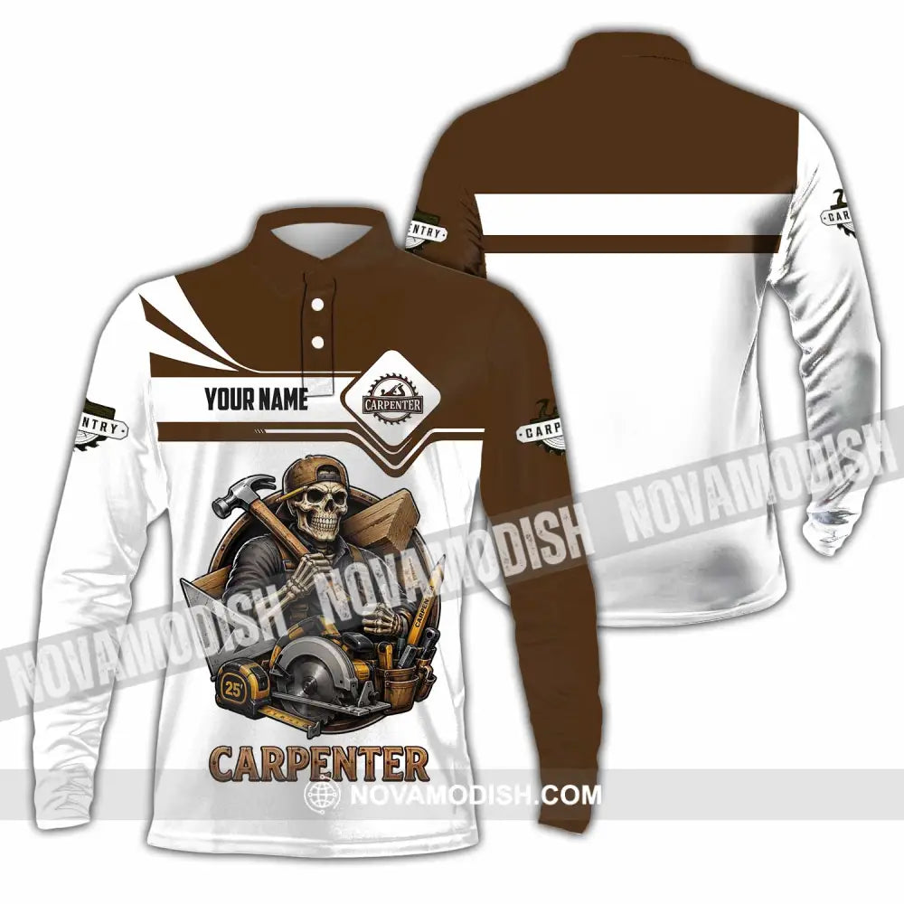 Unisex Shirt - Custom Carpenter Shirt - Long Sleeve Polo / S - T-shirt