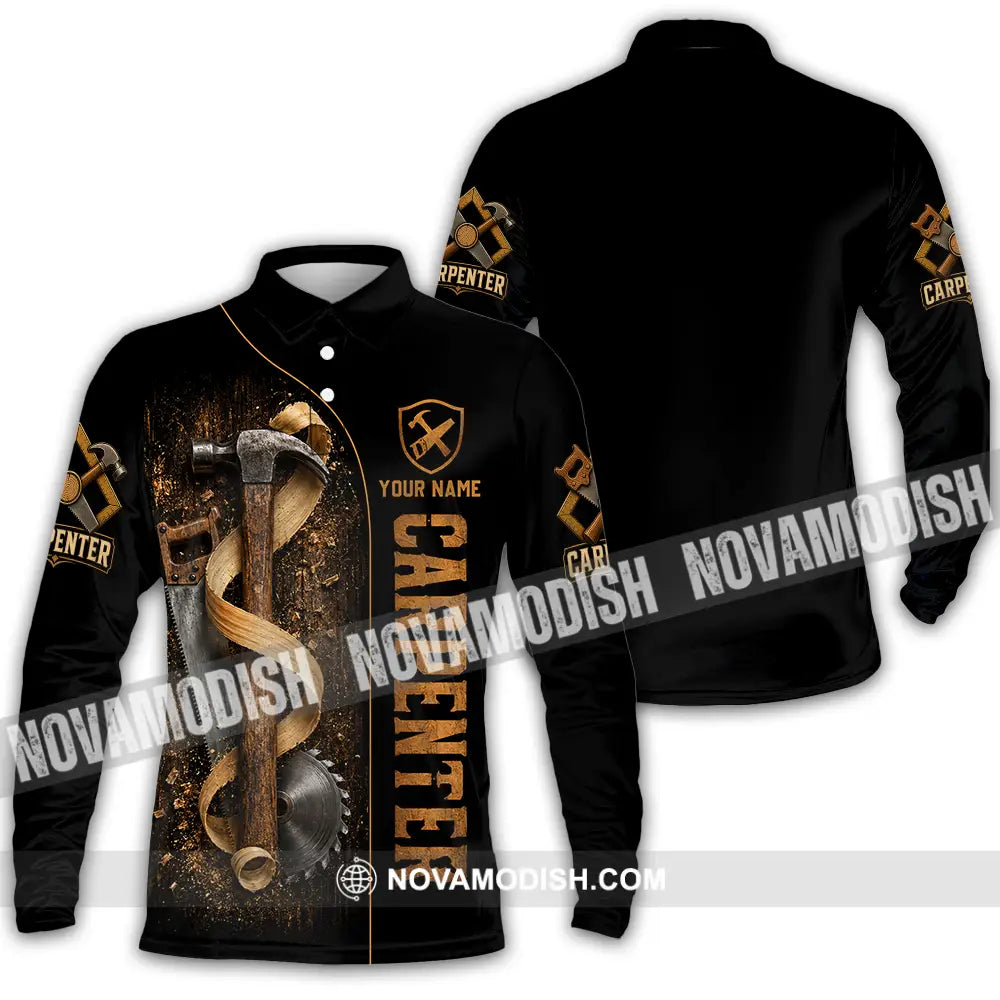 Unisex Shirt - Custom Carpenter Shirt - Long Sleeve Polo / S - T-shirt