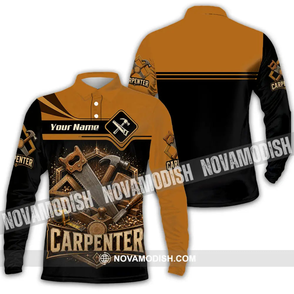 Unisex Shirt - Custom Carpenter Shirt - Long Sleeve Polo / S - T-shirt