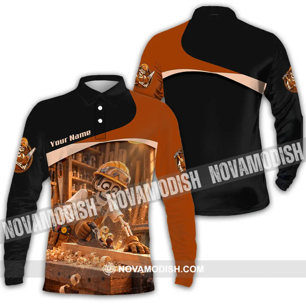 Unisex Shirt - Custom Carpenter Shirt - Long Sleeve Polo / S - T-shirt