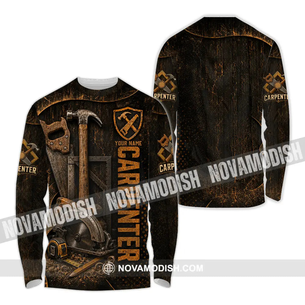 Unisex Shirt - Custom Carpenter Shirt - Long Sleeve Shirt / S - T-shirt