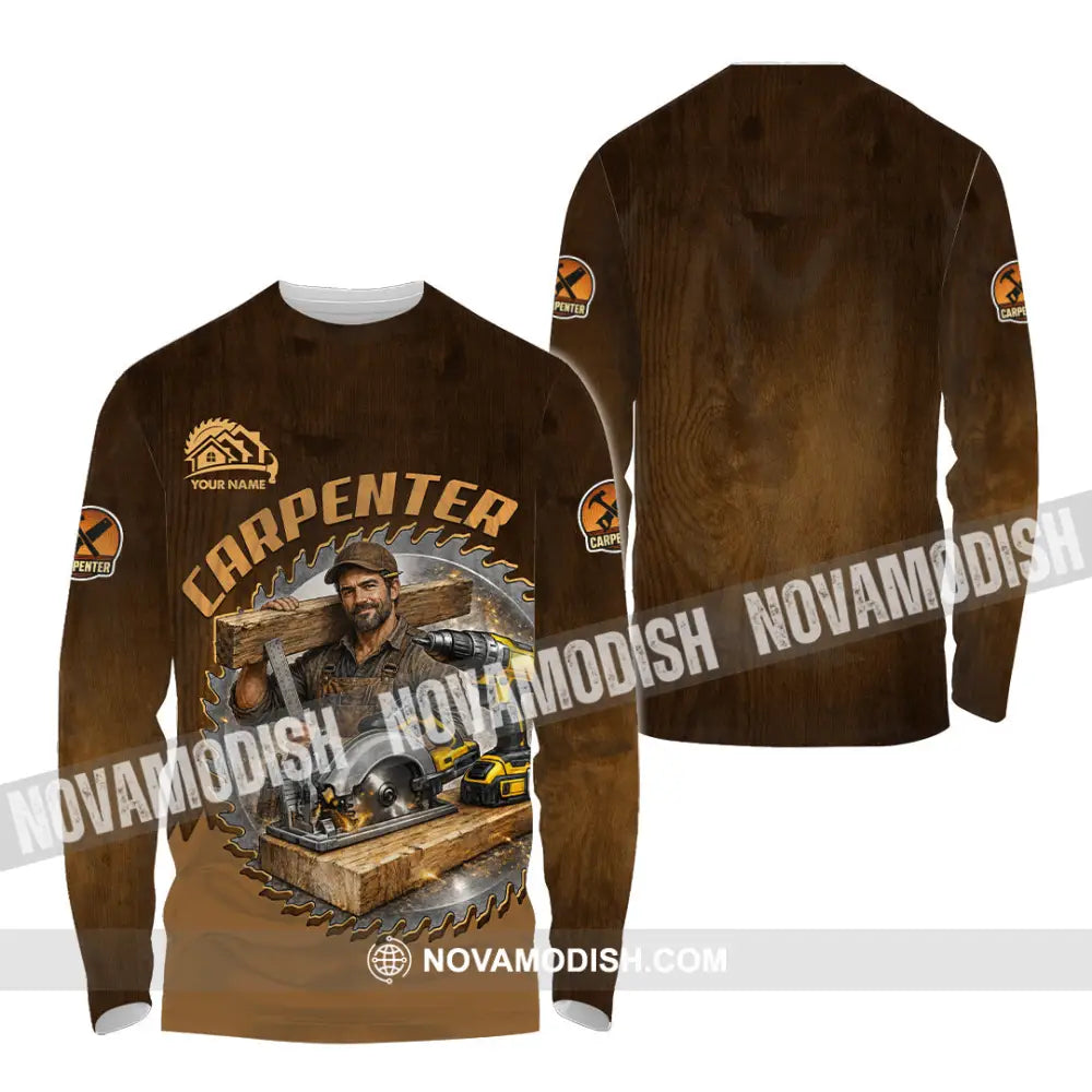 Unisex Shirt - Custom Carpenter Shirt - Long Sleeve Shirt / S - T-shirt