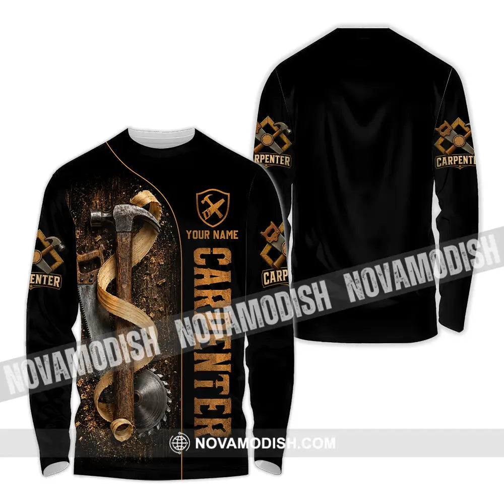 Unisex Shirt - Custom Carpenter Shirt - Long Sleeve Shirt / S - T-shirt
