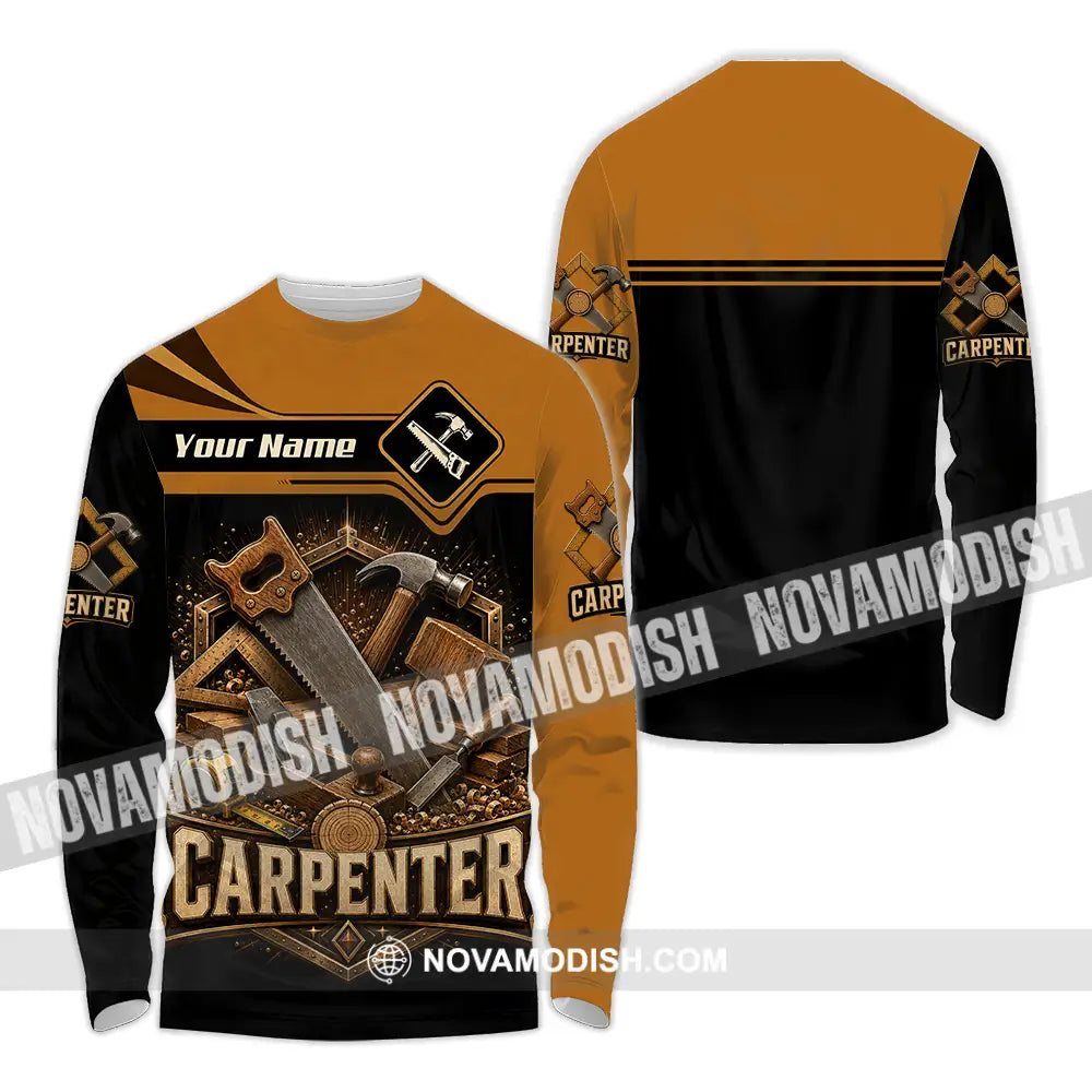Unisex Shirt - Custom Carpenter Shirt - Long Sleeve Shirt / S - T-shirt
