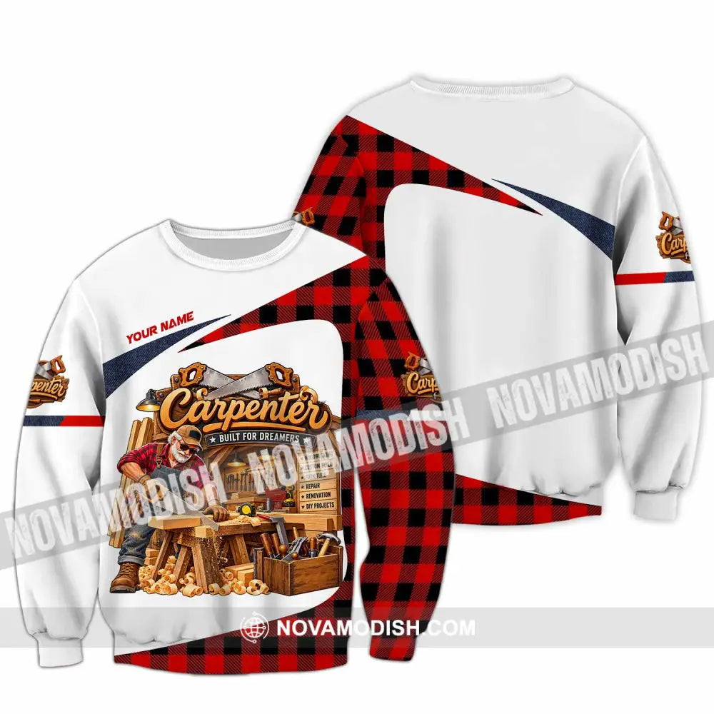 Unisex Shirt - Custom Carpenter Shirt - Long Sleeve / S - T-shirt