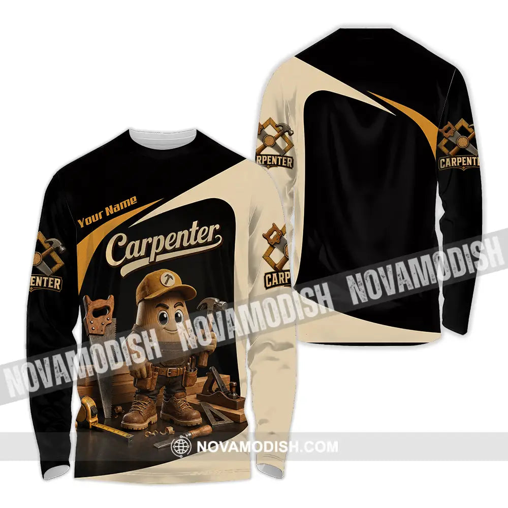 Unisex Shirt - Custom Carpenter Shirt - Long Sleeve Shirt / S - T-shirt