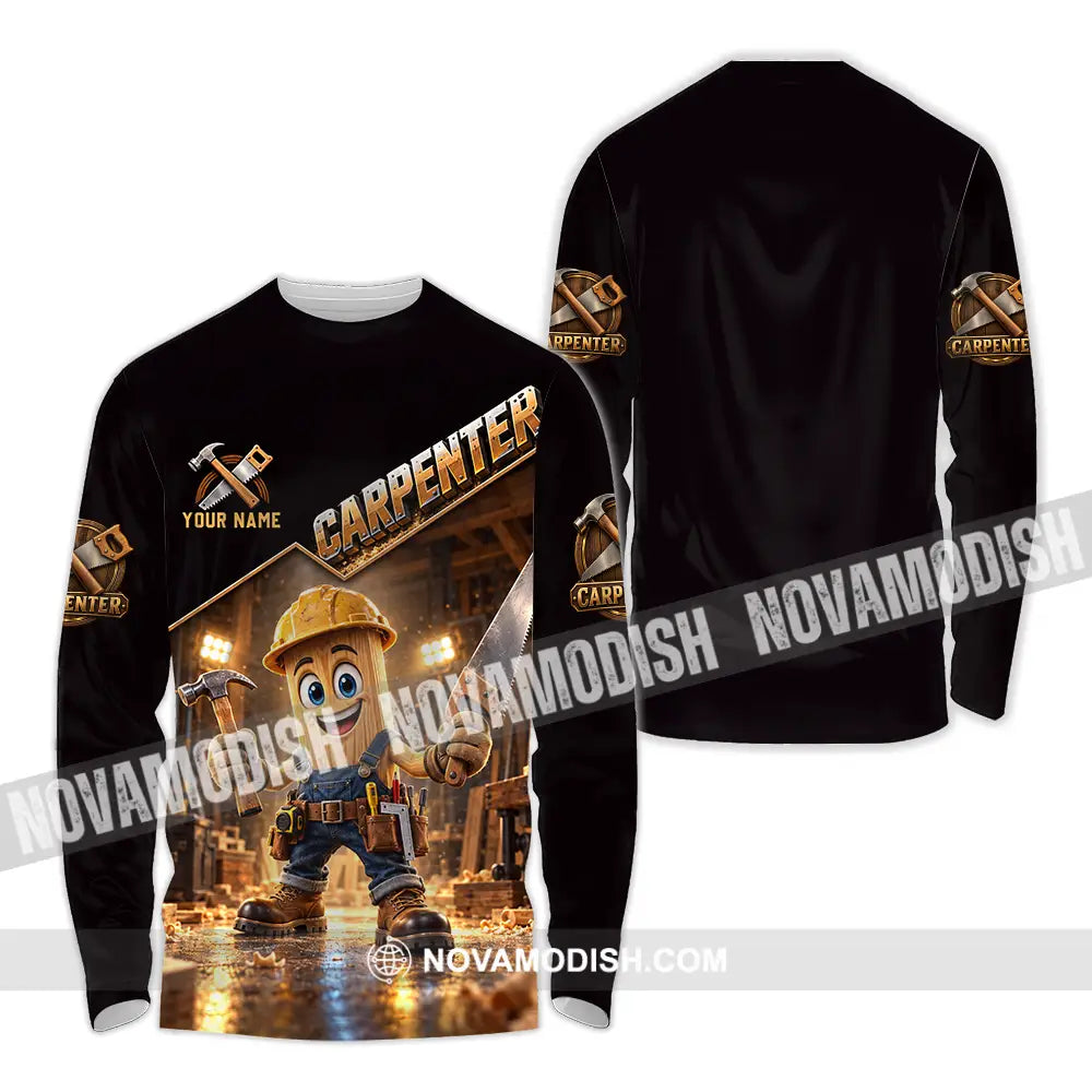 Unisex Shirt - Custom Carpenter Shirt - Long Sleeve Shirt / S - T-shirt