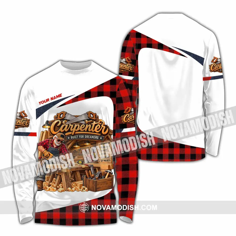 Unisex Shirt - Custom Carpenter Shirt - Long Sleeve Shirt / S - T-shirt