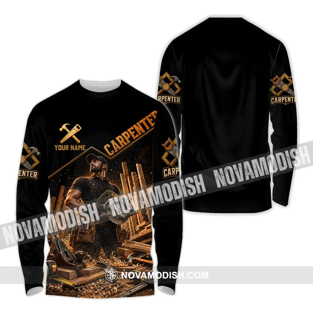 Unisex Shirt - Custom Carpenter Shirt - Long Sleeve Shirt / S - T-shirt