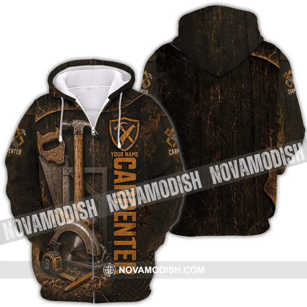 Unisex Shirt - Custom Carpenter Shirt - Zipper Hoodie / S - T-shirt