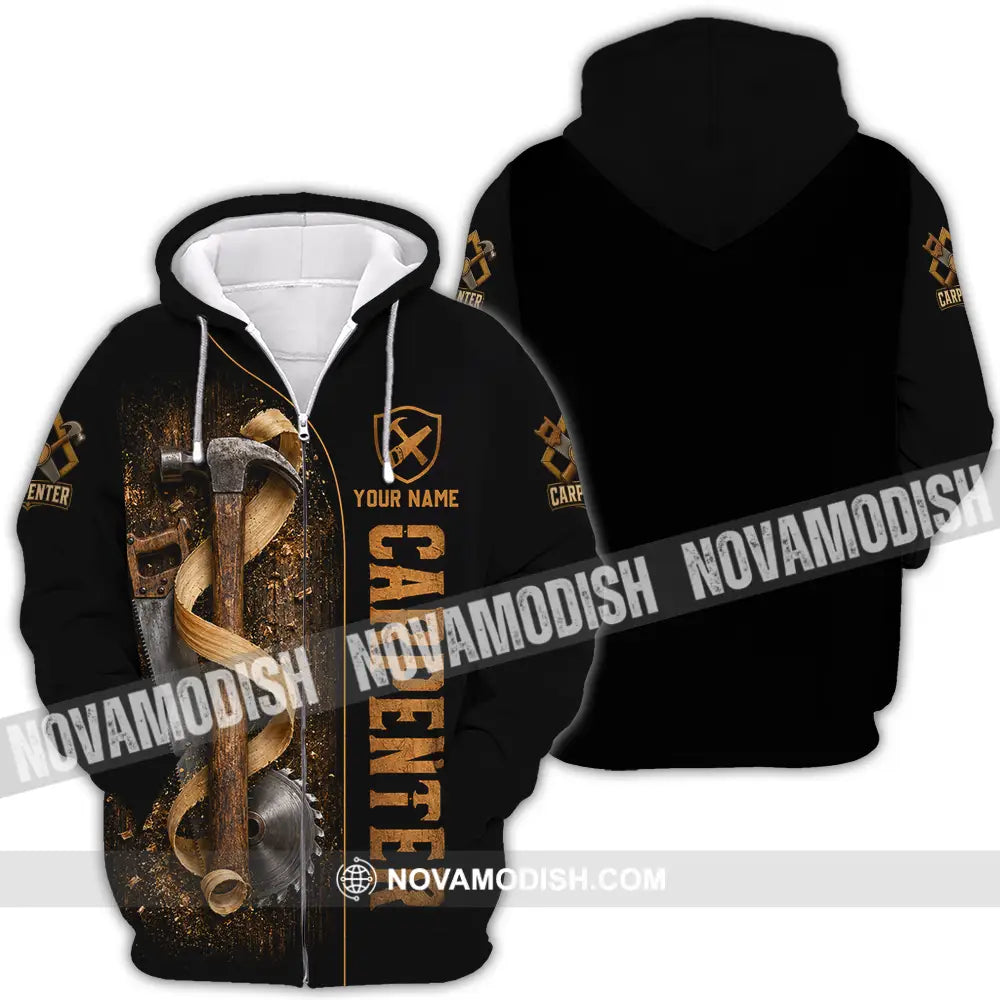 Unisex Shirt - Custom Carpenter Shirt - Zipper Hoodie / S - T-shirt
