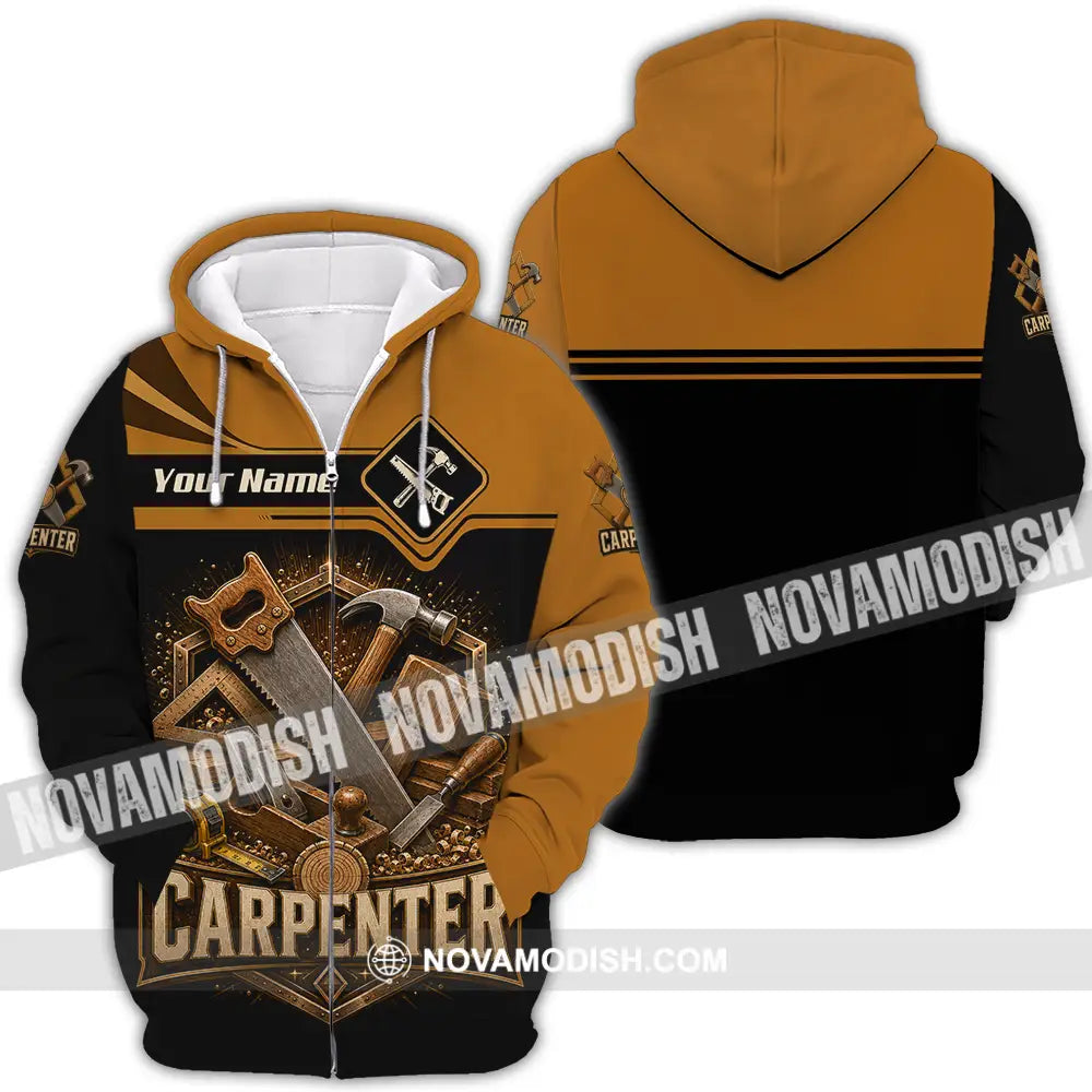 Unisex Shirt - Custom Carpenter Shirt - Zipper Hoodie / S - T-shirt