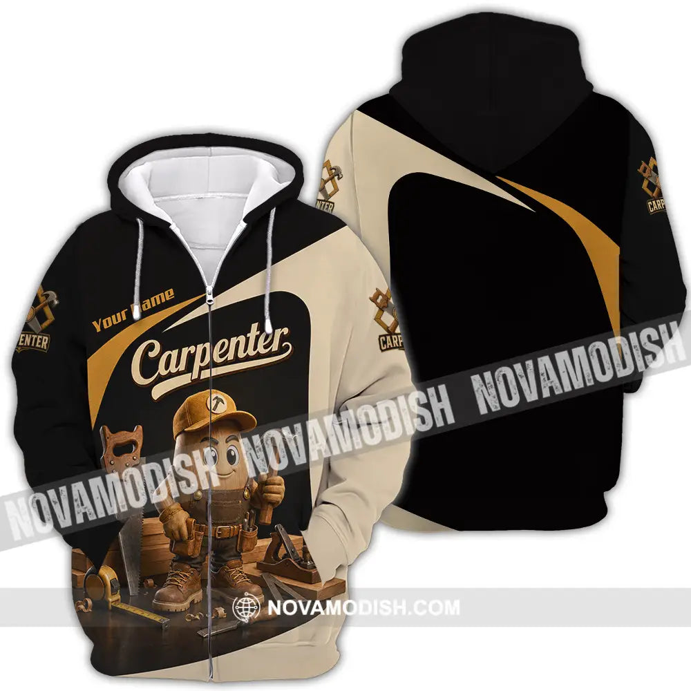 Unisex Shirt - Custom Carpenter Shirt - Zipper Hoodie / S - T-shirt