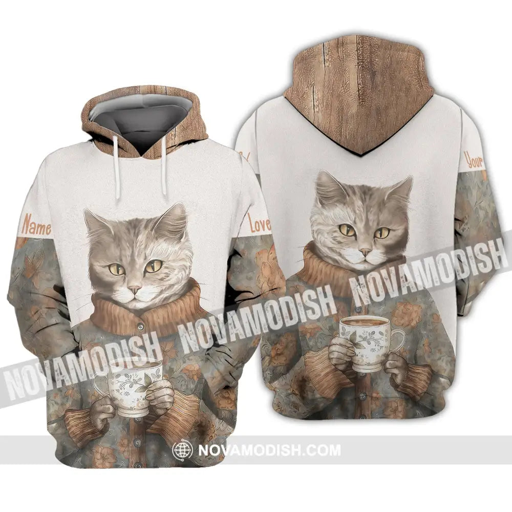 Unisex Shirt Custom Cat Lover T-Shirt For Pet Lovers Hoodie / S