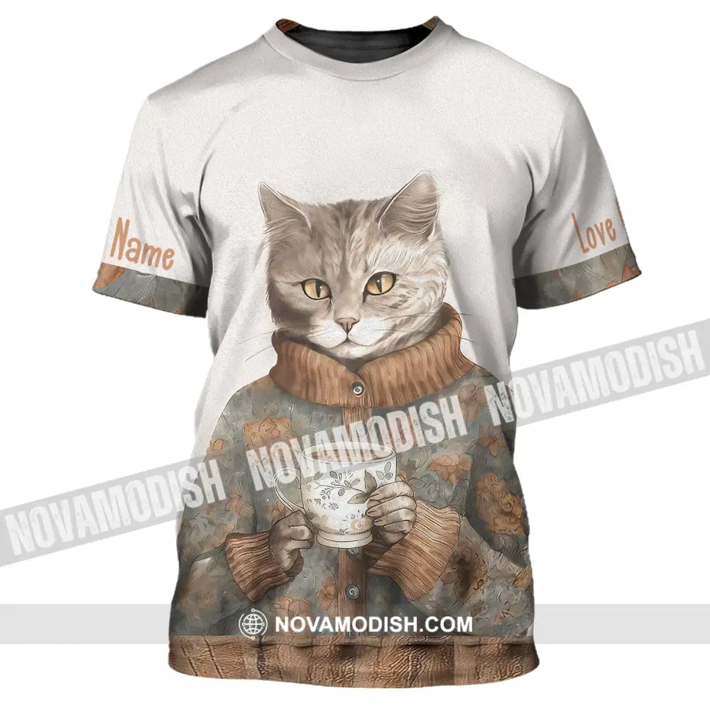 Unisex Shirt Custom Cat Lover T-Shirt For Pet Lovers / S