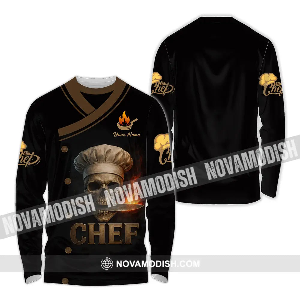 Unisex Shirt - Custom Chef 3D Shirt Long Sleeve Shirt / S T-shirt