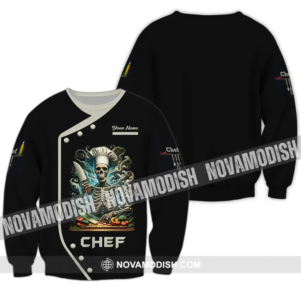 Unisex Shirt - Custom Chef 3D Shirt Long Sleeve / S T-shirt