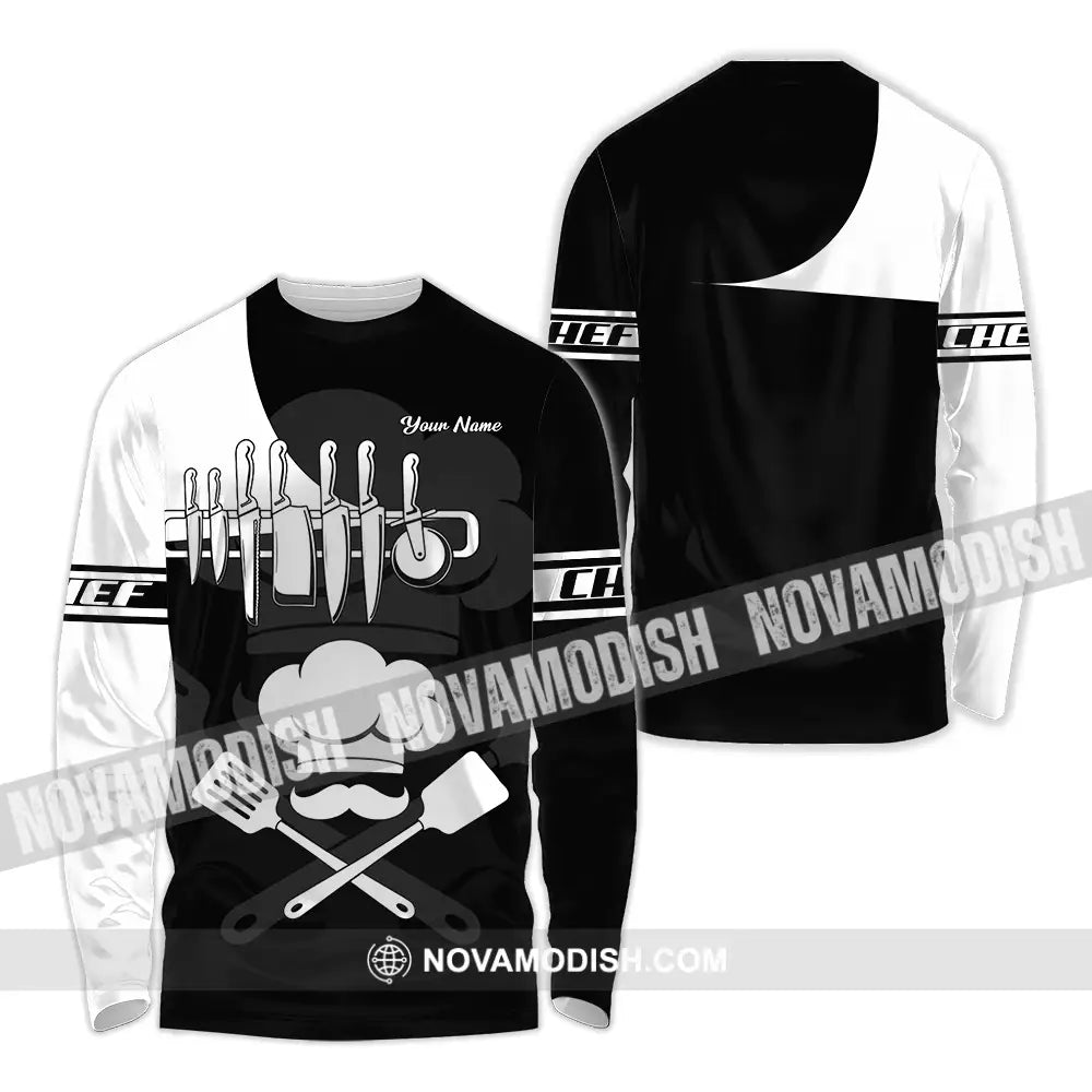 Unisex Shirt - Custom Chef 3D Shirt Long Sleeve Shirt / S T-shirt