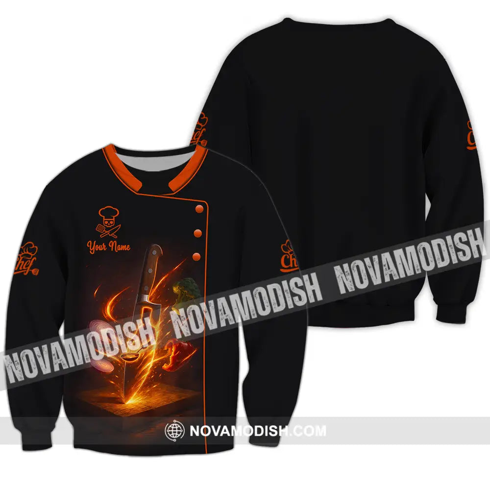 Unisex Shirt - Custom Chef 3D Shirt Long Sleeve / S T-shirt