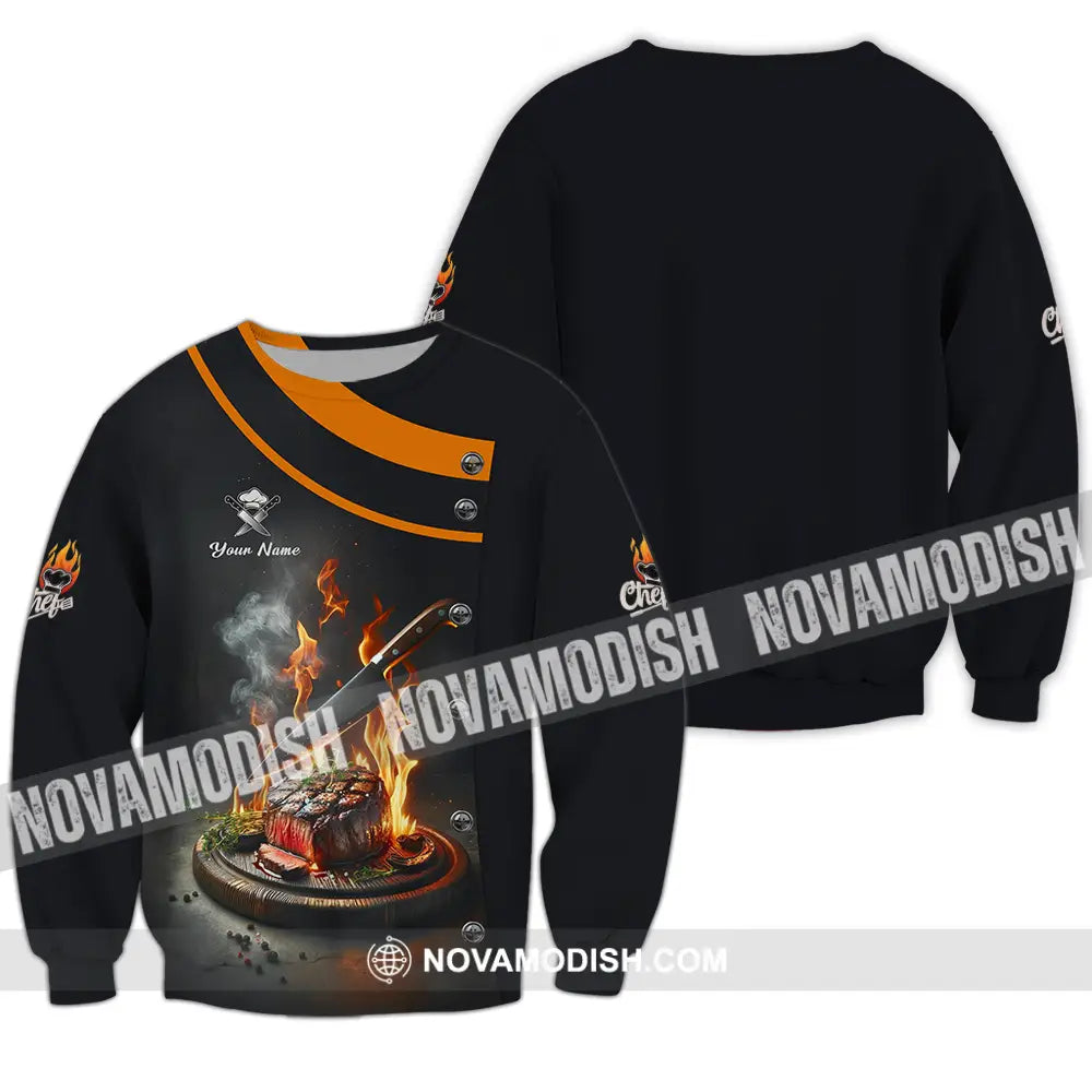 Unisex Shirt - Custom Chef 3D Shirt Long Sleeve / S T-shirt