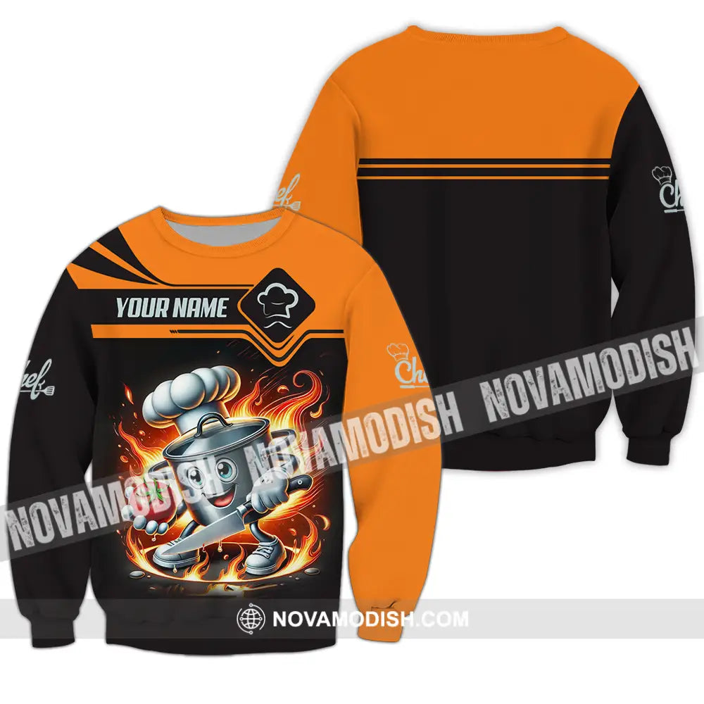 Unisex Shirt - Custom Chef 3D Shirt Long Sleeve / S T-shirt
