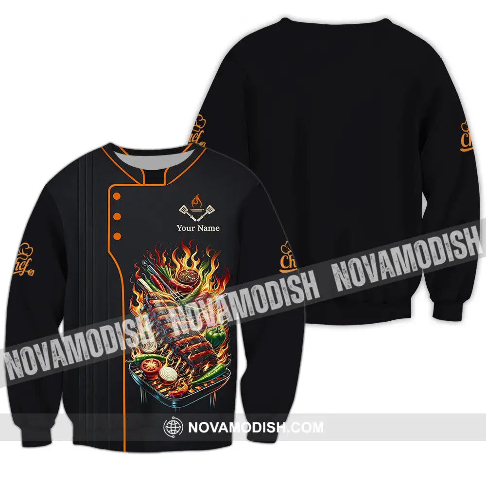 Unisex Shirt - Custom Chef 3D Shirt Long Sleeve / S T-shirt