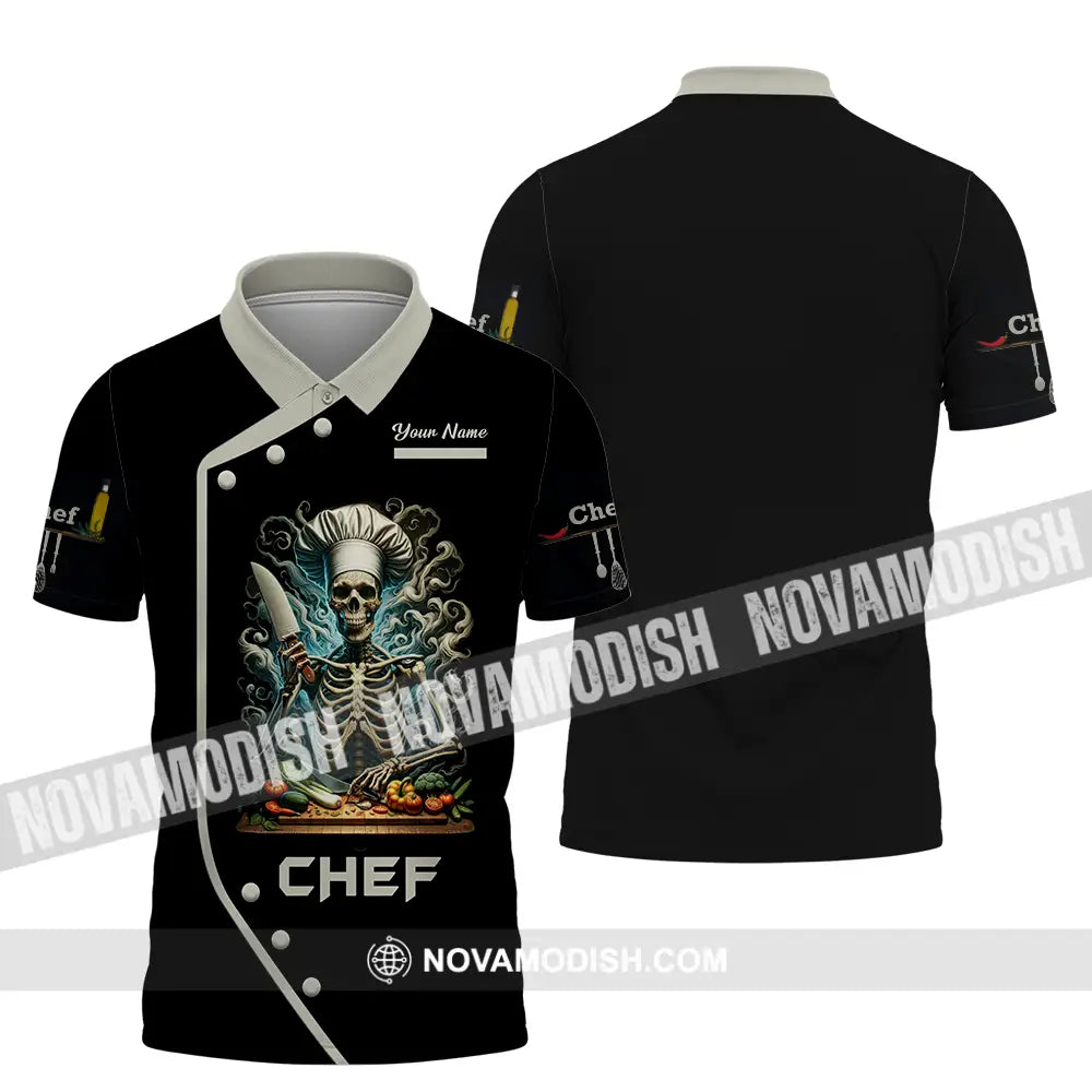 Unisex Shirt - Custom Chef 3D Shirt Polo Shirt / S T-shirt