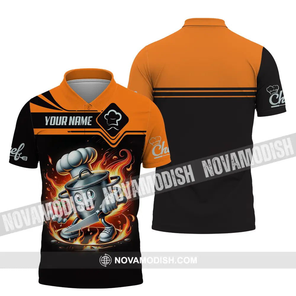 Unisex Shirt - Custom Chef 3D Shirt Polo Shirt / S T-shirt