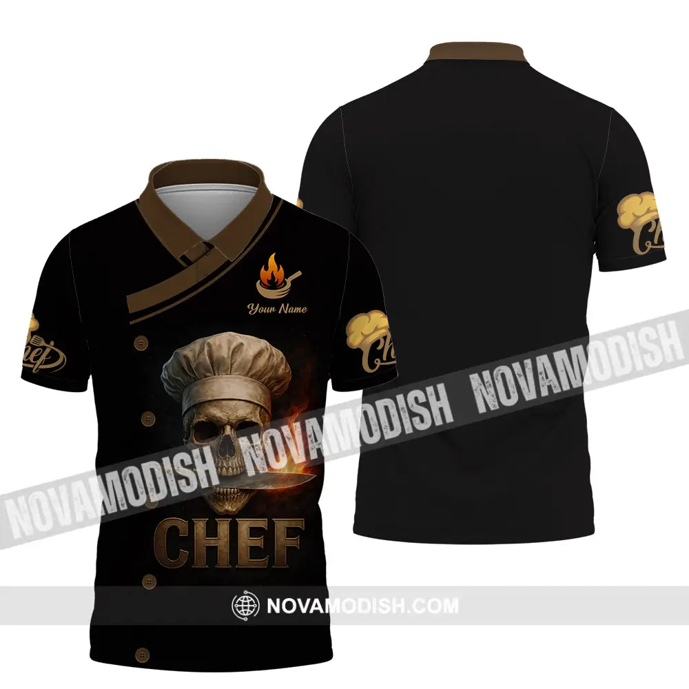 Unisex Shirt - Custom Chef 3D Shirt Polo Shirt / S T-shirt