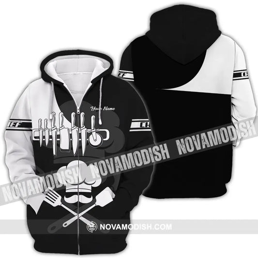 Unisex Shirt - Custom Chef 3D Shirt Zipper Hoodie / S T-shirt