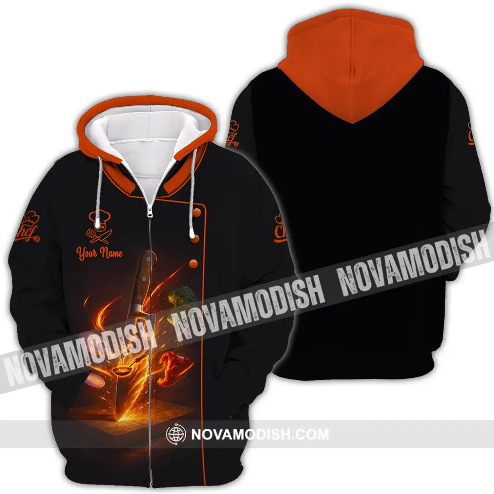 Unisex Shirt - Custom Chef 3D Shirt Zipper Hoodie / S T-shirt
