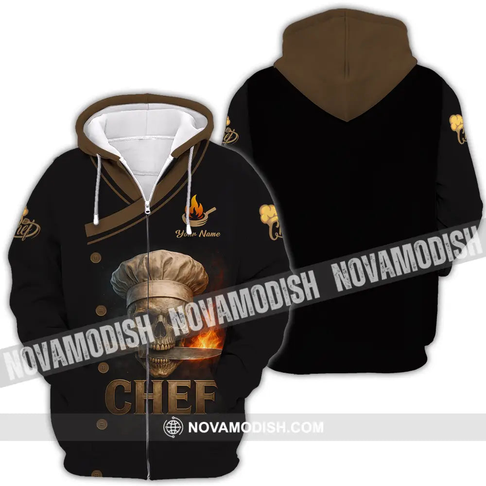 Unisex Shirt - Custom Chef 3D Shirt Zipper Hoodie / S T-shirt