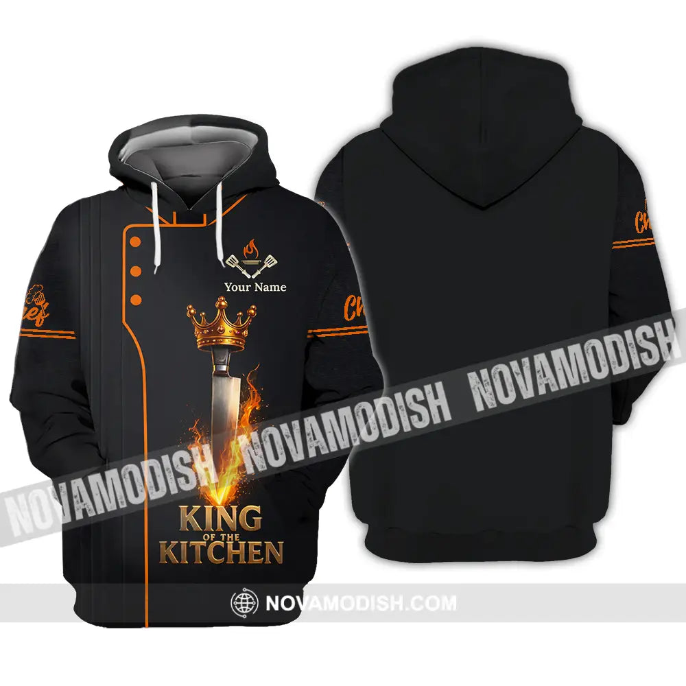 Unisex Shirt - Custom Chef King Kitchen 3D Shirt Hoodie / S T-shirt