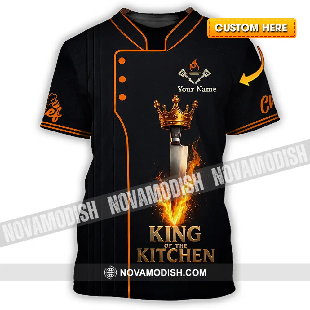 Unisex Shirt - Custom Chef King Kitchen 3D Shirt T-shirt