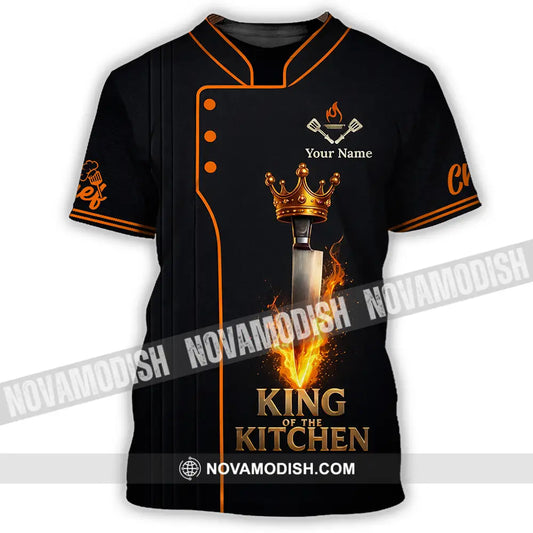 Unisex Shirt - Custom Chef King Kitchen 3D Shirt T-Shirt / S T-shirt