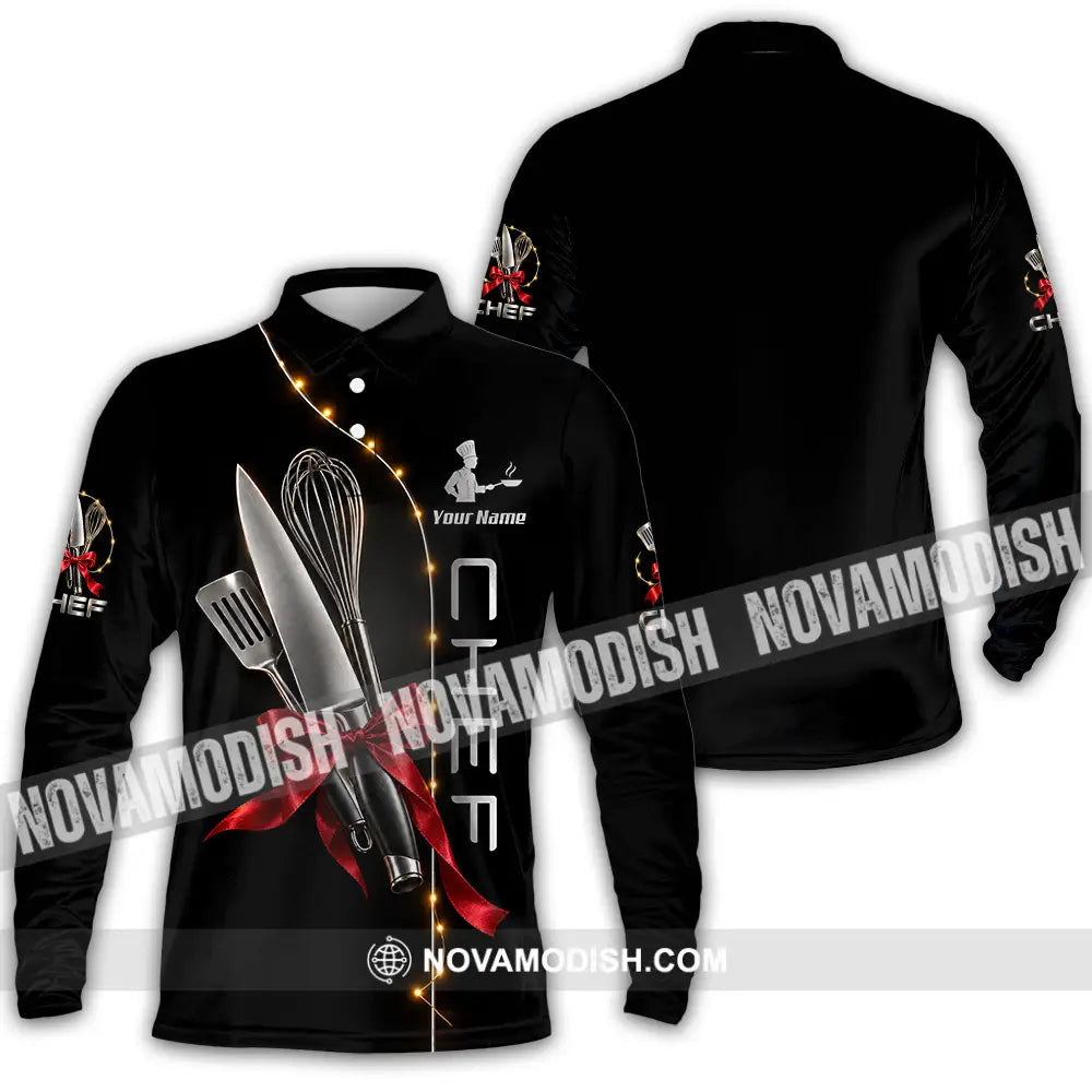 Unisex Shirt - Custom Chef Shirt - Long Sleeve Polo / S - T-shirt