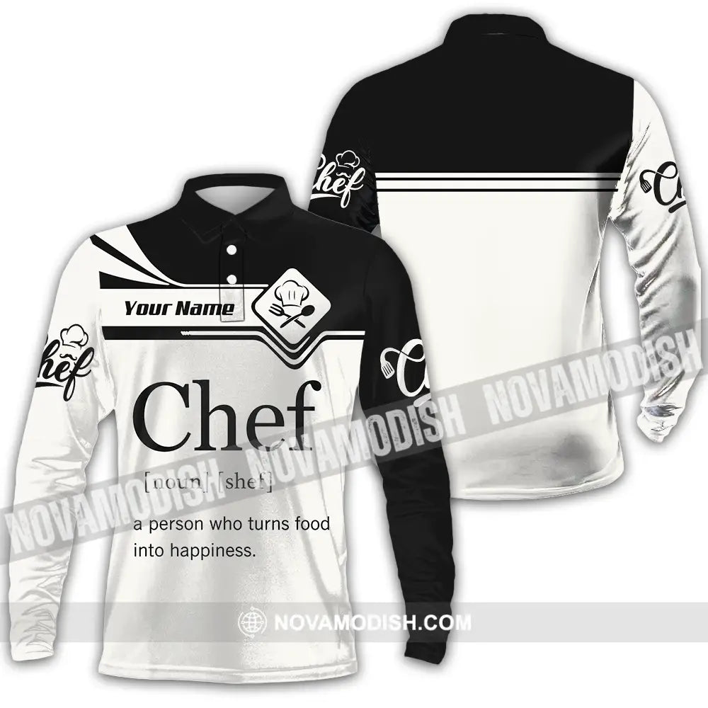 Unisex Shirt - Custom Chef Shirt - Long Sleeve Polo / S - T-shirt