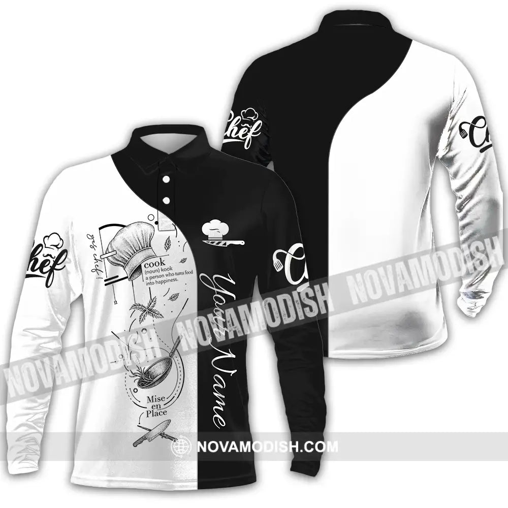 Unisex Shirt - Custom Chef Shirt - Long Sleeve Polo / S - T-shirt