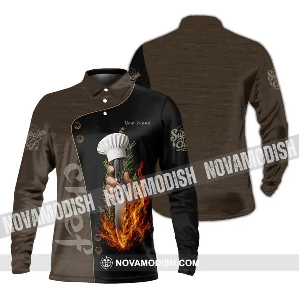 Unisex Shirt - Custom Chef Shirt - Long Sleeve Polo / S - T-shirt