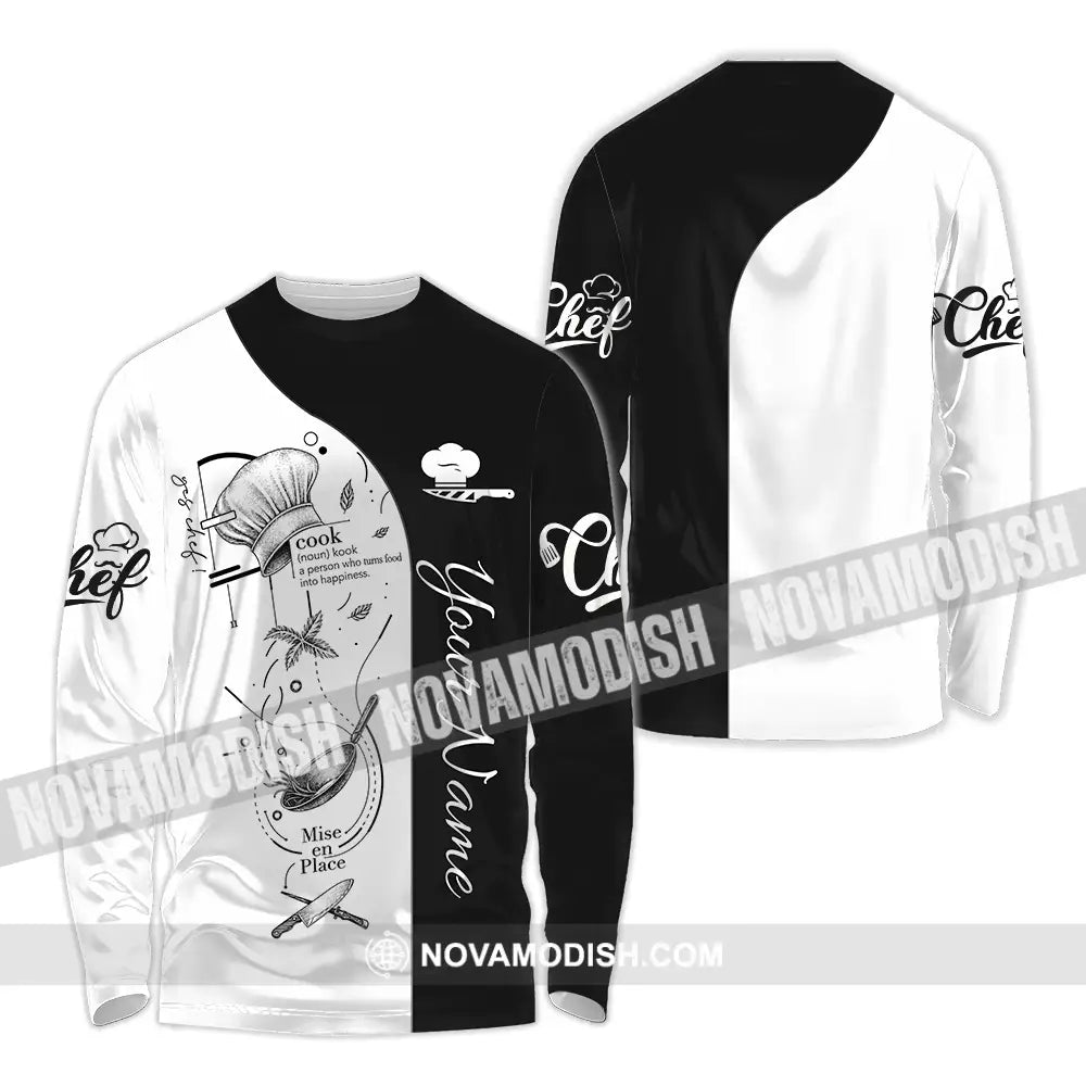 Unisex Shirt - Custom Chef Shirt - Long Sleeve Shirt / S - T-shirt