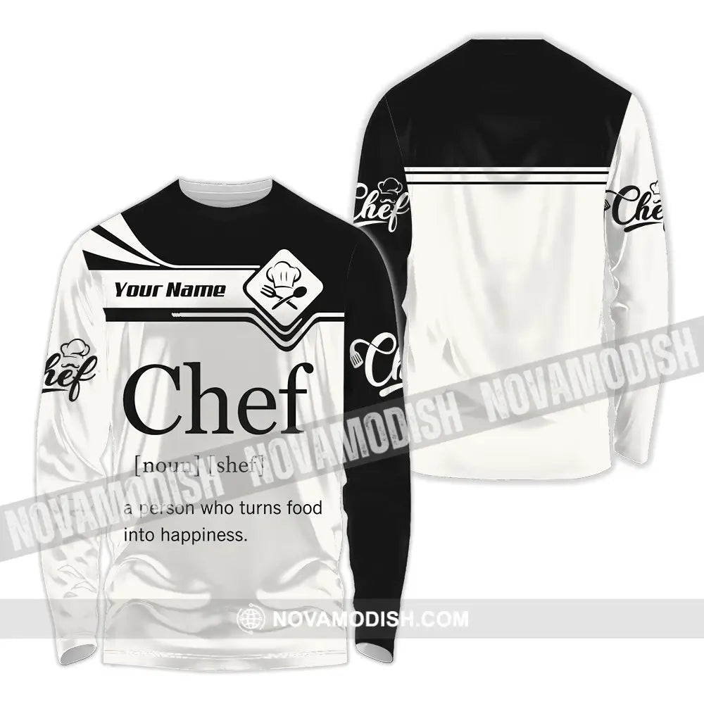 Unisex Shirt - Custom Chef Shirt - Long Sleeve Shirt / S - T-shirt
