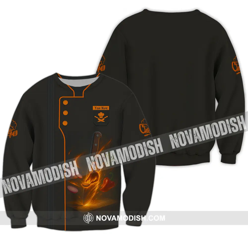 Unisex Shirt - Custom Chef Shirt Long Sleeve / S T-shirt